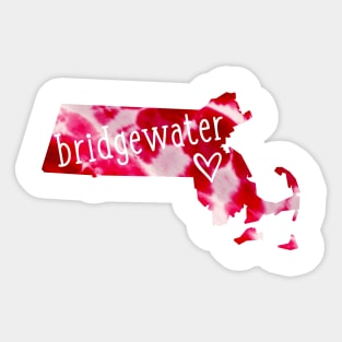 Tie Dye Bridgewater State University Sticker